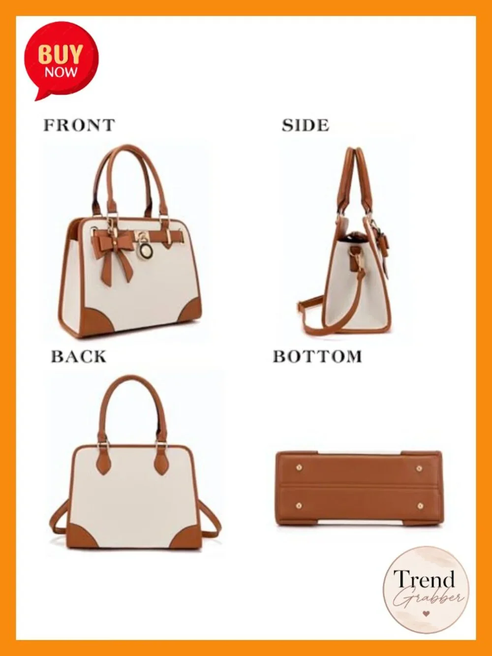 Medium Faux Leather Satchel with Floral Pattern and RFID Blocking Wristlet